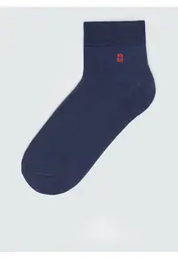 Sosete scurte cu detaliu brodat