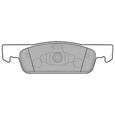 Set placute frana, frana disc DELPHI LP2479