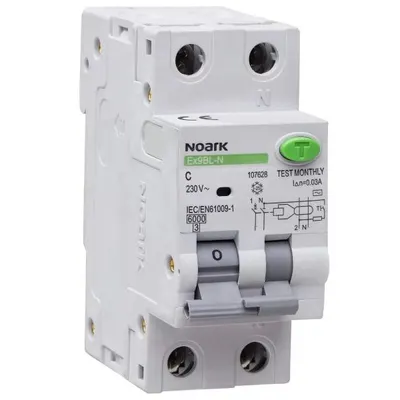 Intrerupator automat diferential RCBO 1P+N 25A 300mA curba C tip AC 10kA Noark 107556