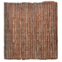 vidaXL Gard din scoarță de copac, 400 x 100 cm