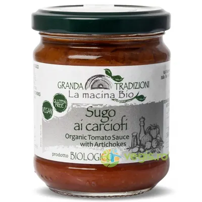 Sos din Rosii si Anghinare fara Gluten Ecologic/Bio 180g