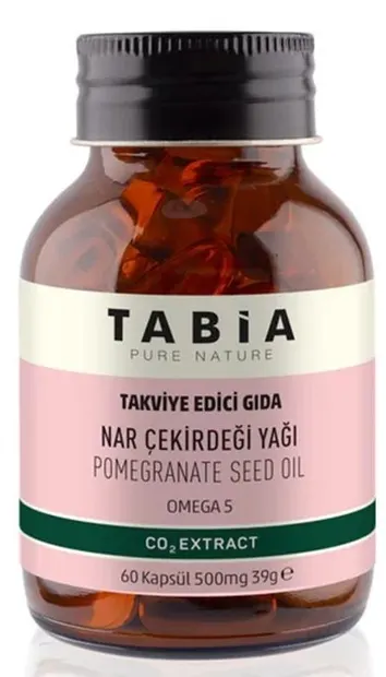 Ulei din semințe de rodie, 500 mg, 60 capsule, Tabia