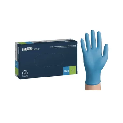 Manusi nitril nepudrate EasyCare cutie 100 buc. marime L Albastru
