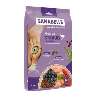 Hrana uscata pentru pisici Sanabelle Adult cu strut 8kg
