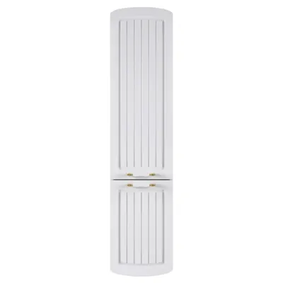 Dulap baie suspendat Pera alb manere aurii 35x150 cm