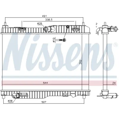 Radiator, racire motor NISSENS 69233