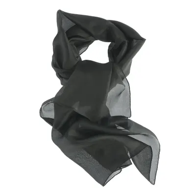 Esarfa neagra din matase 30 x 180 cm