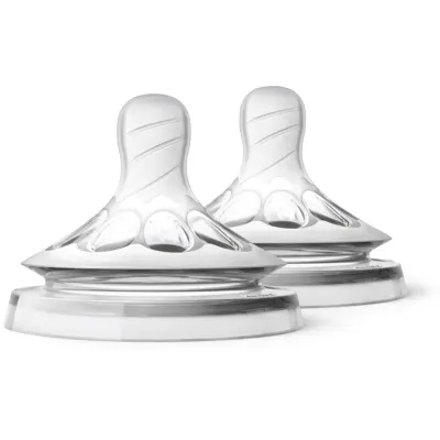 Philips Avent Natural SCF657/27 tetină pentru biberon First Flow 0 m 2 buc