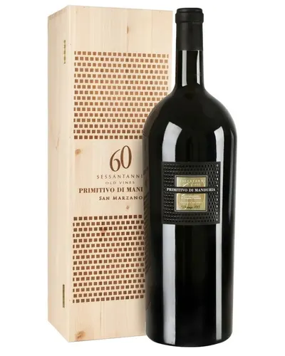 Vin Rosu Sessantanni Primitivo Di Manduria San Marzano Dop 6l