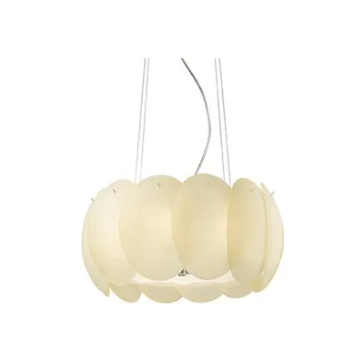 Lustra Ovalino, 5 becuri, dulie E27, D:440mm, H:280/1200mm, Chihlimbar