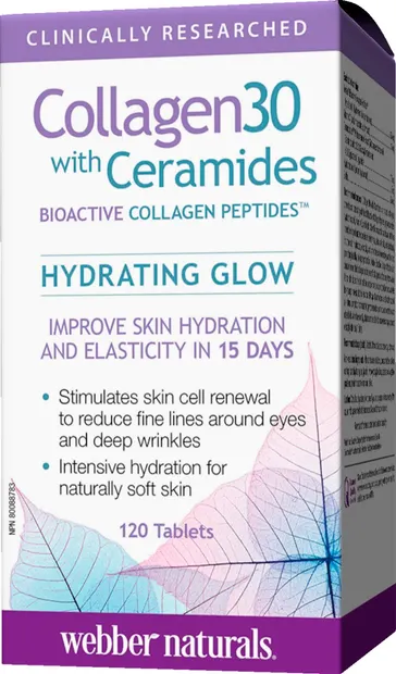 Collagen 30 with Ceramides, 120 tablete, Webber Naturals