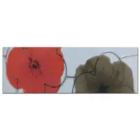 Brau decorativ faianta baie / bucatarie Cenefa Picasso Flor Rojo 7 x 25