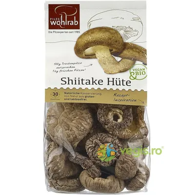Ciuperci Palarii de Shiitake Deshidratate Ecologice/Bio 40g