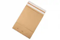 Plic burduf cu banda adeziva, maro, 450x350x120 mm