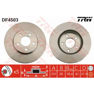 Disc frana TRW DF4503