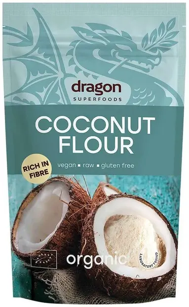 Făină de cocos organică, 200 g, Dragon Superfoods