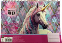 Bloc de schițe cu spirală Back Me Up - Pastel Unicorn, 30 file