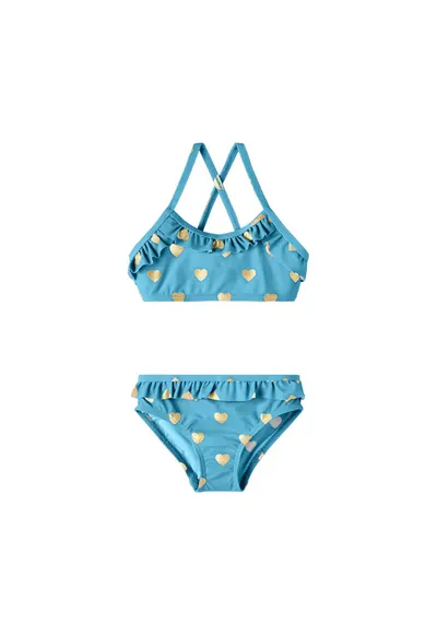 Costum de baie Fete - 301995579 Poliester - Albastru - Albastru