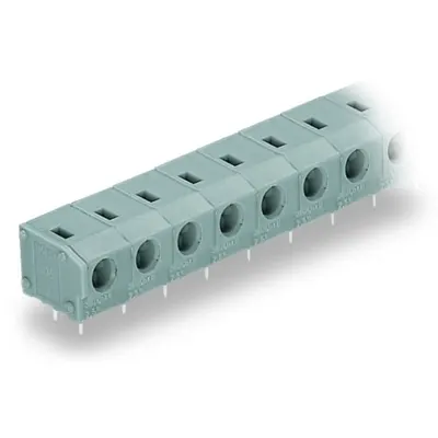PCB terminal block; 2.5 mm²; Pin spacing 7.5/7.62 mm; 4-pole; PUSH WIRE®; 2,50 mm²; gray