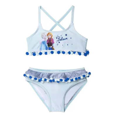 Costum baie 2 piese Frozen ciucurași