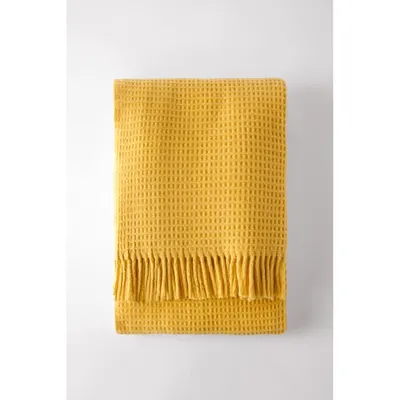 Pled Euromat Waffel Yellow, 140 x 180 cm, galben