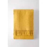 Pled Euromat Waffel Yellow, 140 x 180 cm, galben