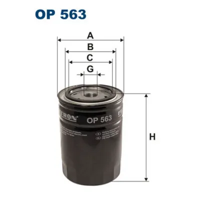 Filtru ulei FILTRON OP 563
