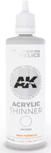 Diluant pentru vopsea acrilică de nouă generație AK Interactive - ACRYLIC THINNER AK11500 (100 ml)