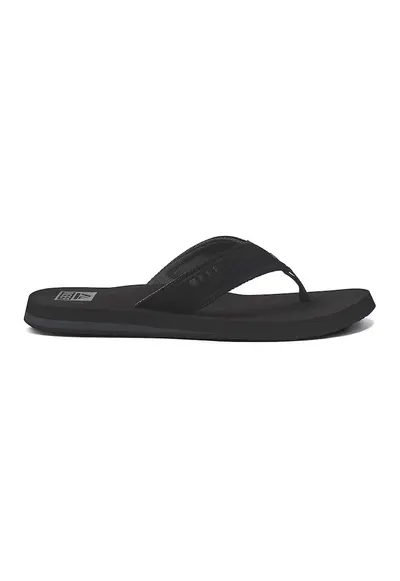 Papuci flip-flop cu logo lateral The Layback - Negru