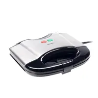 Aparat de facut waffe Daewoo DWM20X, 800 W, placi neaderente, termostat, clapeta de blocare, Inox