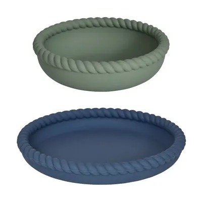 Set de veselă pentru copii 2 buc. din silicon Mellow – OYOY Mini