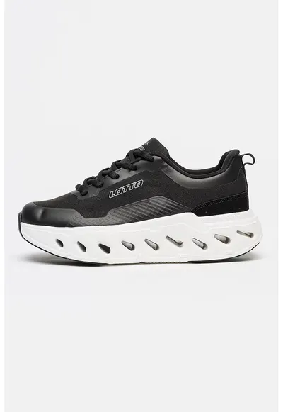 Pantofi sport Aquila de plasa cu amortizare - Negru/Alb murdar