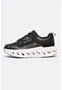 Pantofi sport Aquila de plasa cu amortizare - Negru/Alb murdar