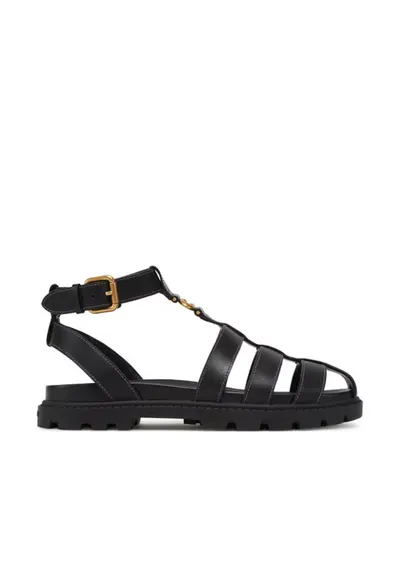 Sandale dama - CAR69 - Piele naturala - Negru