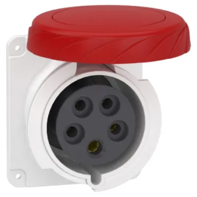 Priza Mureva, surub, Dreapta, 32A, 3P + N + E, 380, 415 V Ac, Panou