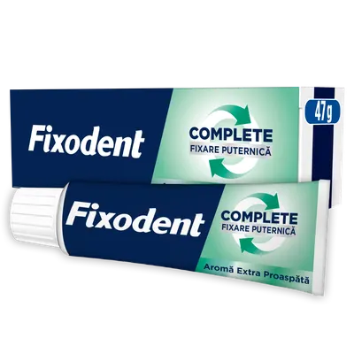 Crema adeziva pentru proteza dentara Complete Fresh, 47g, Fixodent