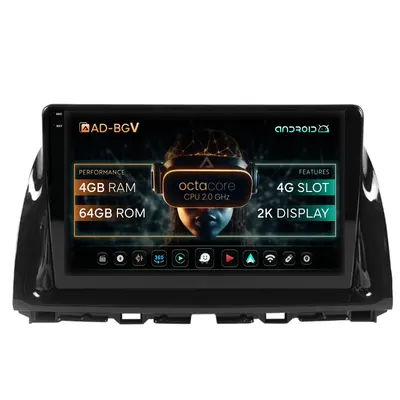 Navigatie Mazda CX-5 (2012-2015), Android, V-Octacore 4GB RAM + 64GB ROM, 10.36 Inch - AD-BGV10004+AD-BGRKIT319