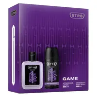 Set Cadou STR8 Game Lotiune dupa Barbierit 100 ml si Deodorant Spray pentru Corp, 150 ml