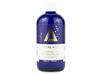 Total Mix, sinergie de aur, argint, platina, cupru, zinc, magneziu, vanadiu, crom coloidal 20ppm | Pure Alchemy