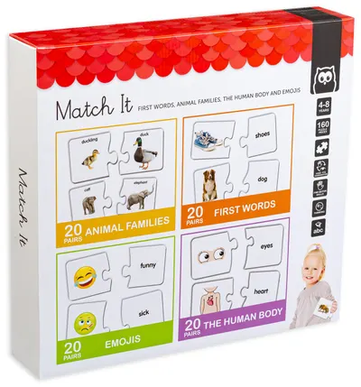 Puzzle educativ 2 in 1 Eurekakids - Match It