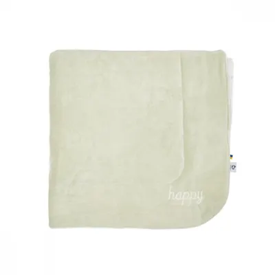 Patura din velur Cotton Twins Happy 90x90 cm bej