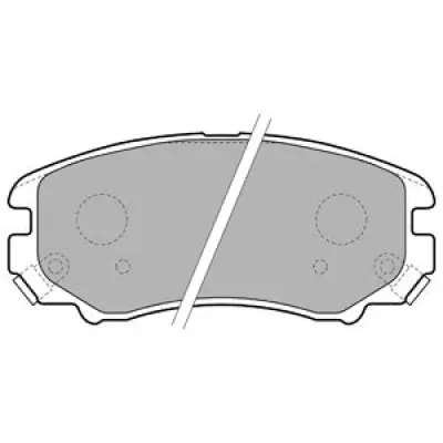 Set placute frana, frana disc DELPHI LP1902