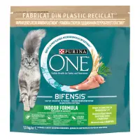PURINA ONE INDOOR Formula, Curcan si Cereale Integrale, hrana uscata pentru pisici, 1.4 kg