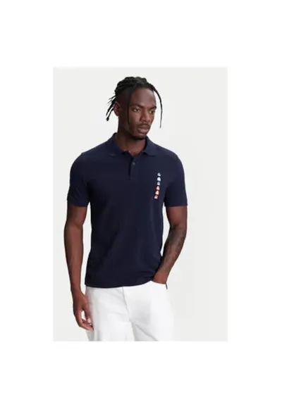 Tricou polo barbati 3089U302J - Bumbac organic - Bleumarin - Bleumarin