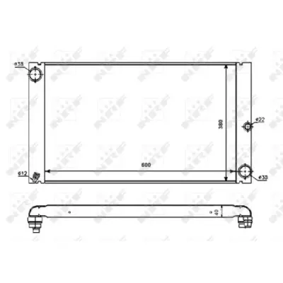 Radiator, racire motor NRF 53725
