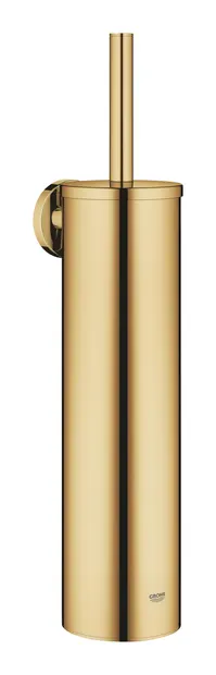 Perie WC Grohe Essentials, pe perete, metal/plastic, lucios, auriu, 40696GL0