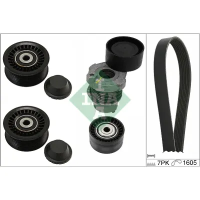 Set curea transmisie cu caneluri INA 529 0316 10