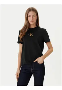 Tricou cu imprimeu logo - Negru - Negru