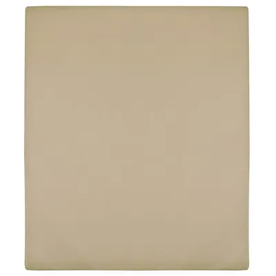 vidaXL Cearșaf de pat cu elastic, gri taupe, 90x200 cm, bumbac