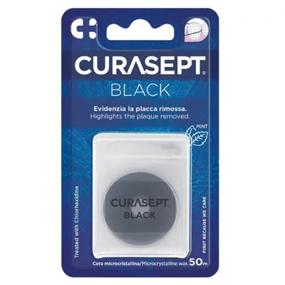 Ata dentara neagra cerata cu clorhexidina, Curasept | 20g